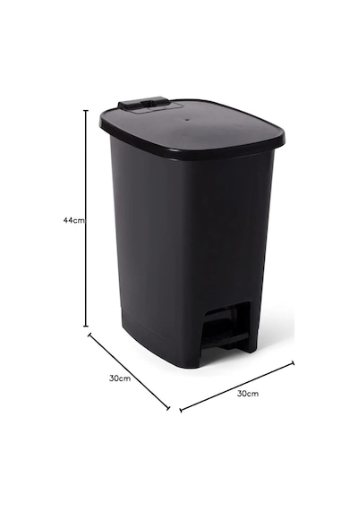 Miss Collection Lüx Serisi Pedallı 25 Litre Çöp Kovası Siyah Çok Renkli