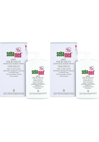 Yüz Ve Vücut Temizleyici Likit 1000ml 2 Li Set