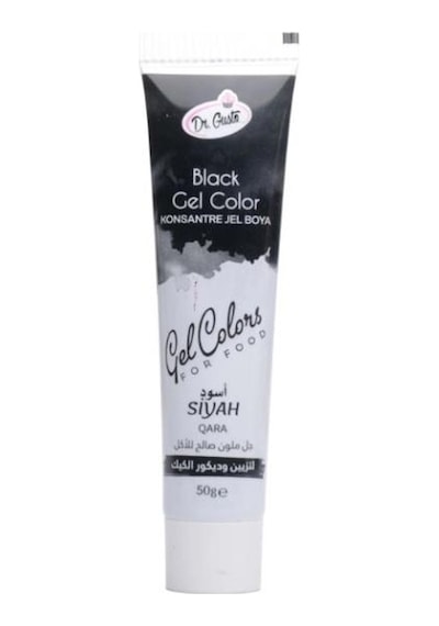 Dr Gusto Tüp Jel Gıda Boyası Siyah - 50 Gr