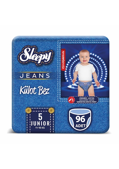Sleepy Jeans Külot Bez 5 Numara Junior 4’lü Jumbo 96 Adet