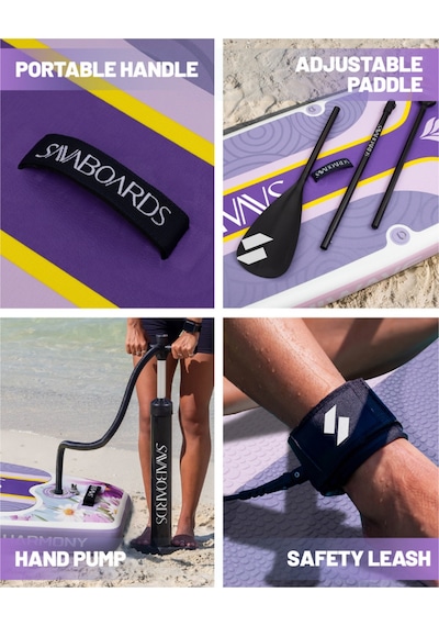 Lavender Harmony 11 Geniş Ve Dengeli Şişme Paddle Board 335x86x15 Cm (Tekerlekli taşıma çantalı) Sup Seti