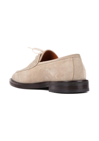 Shoetyle - Bej Süet Bağcıklı Erkek Klasik Ayakkabı 250-7511-1014-bej Bej