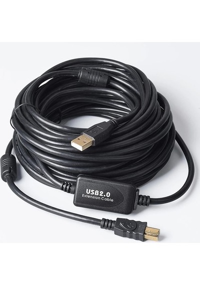 10 Metre Amplifikatör Çipli Usb 2.0 Yazıcı Bağlantı Kablosu