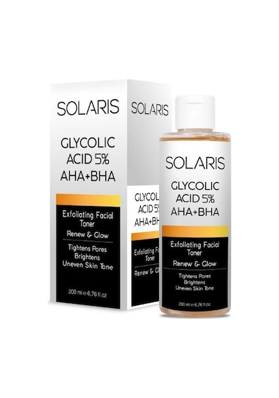Solaris Hyaluronik Asit Nemlendirme Serum 30 ML + Gözenek Sıkılaştırıcı Aha Bha Tonik 200 ML