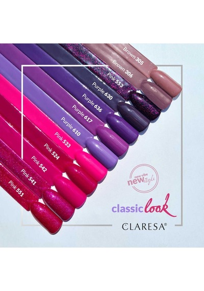 Claresa Kalıcı Oje Derin Koyu Mor 630 5gr