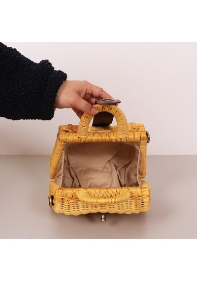 Mylamp Mybag Sun Rattan Çanta 25x13x29 Cm Large Bej