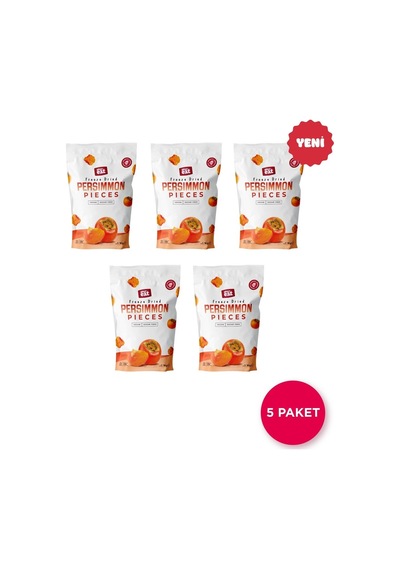 Cennet Hurması Kuru Meyve Cipsi 30 G X 5 Adet Dondurularak Kurutulmuş Meyve 30 G
