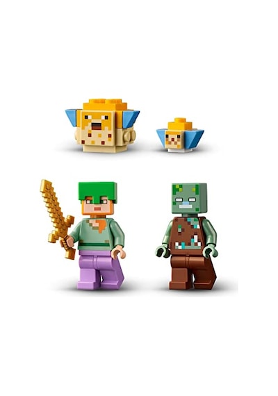 Minecraft Mercan Kayalığı 21164-7 Yaş Ve Üzeri Macera Oyunları Seven Çocuklar İçin Alex, Bir Boğuk Ve 2 Güzel