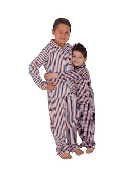 The Nuba The Don Çok Renkli Çizgili Erkek Çocuk Pijama Takımı (9-14 Yaş)