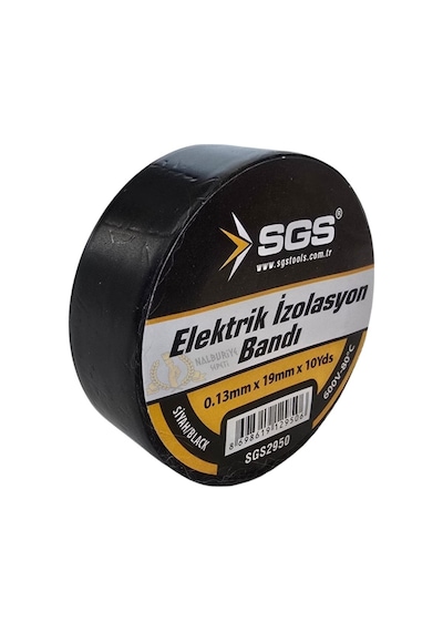 Sgs Elektrik İzolasyon Bandı Seti - 5 Siyah 5 Karışık Renk - 19 Mm X 9 Mt.