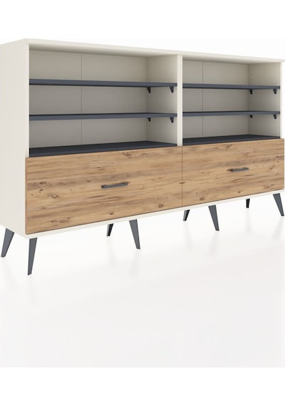 Arges Konsol 6 Raflı 2 Çekmeceli 176x30x99 Aytaşı-antrasit/çam Aytaşı-antrasit/çam Arges Konsol 6 Raflı 2 Çekmeceli 176x30x99 Aytaşı-antrasit/çam Aytaşı-antrasit/çam