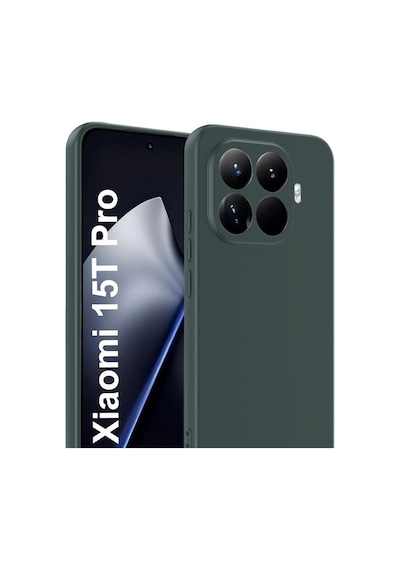 Xiaomi Mi 15t Pro First Silikon - Koyu Yeşil Diğer