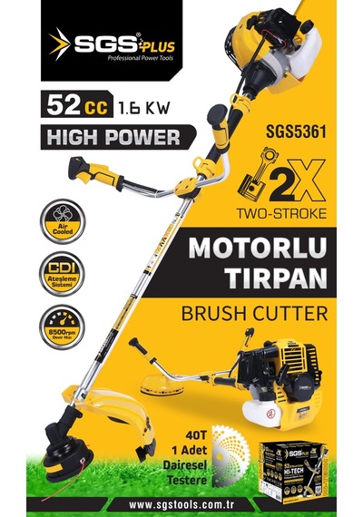 Sgs 5361 1.6 Kw 52 CC Benzinli Motorlu Tırpan