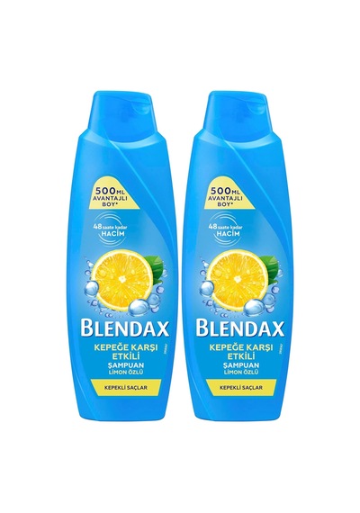 Kepeğe Karşı Etkili Limon Özlü Şampuan, 500 Ml 2li Paket