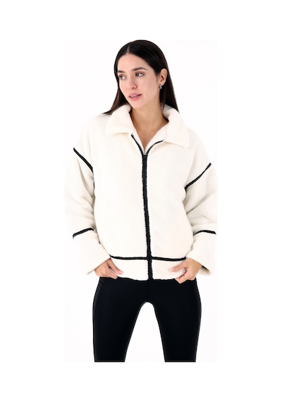 Scorp Shine Casual Kadın Peluş Mont Ekru Standart Çok Renkli