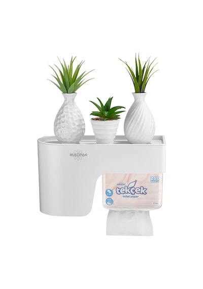 Rulopak  Multitask Tuvalet Kağıdı Dispenseri Beyaz
