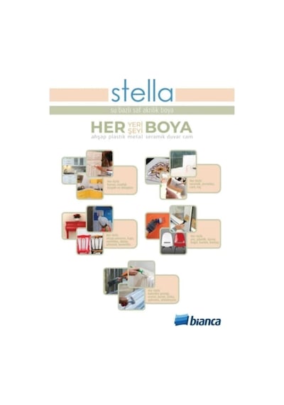 Stella Su Bazlı Saf Akrilik Boya - Mistik Beyaz Antik Beyaz