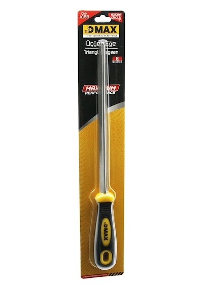 Dmax Dmx-4158 8" Üçgen Metal Eğe Törpü Plastik Saplı- 12'li Paket