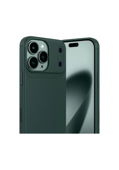 Newface Apple İphone 17 Pro Max Auto Focus Karbon Kapak - Koyu Yeşil
