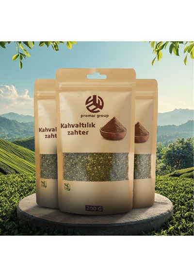 Doğal Kahvaltılık Yeşil Zahter 200 Gr X3 Adet