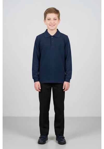 Modanino Erkek Çocuk %100 Pamuk Ve Okul Tarz T-shirt 6-16 Yaş 12798mrt Koyu Lacivert