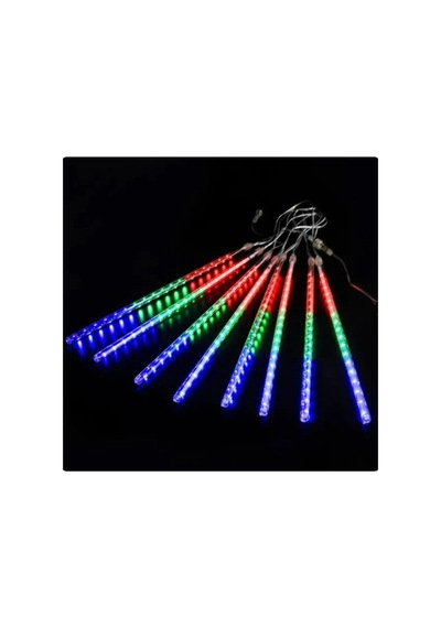 Kayan Rgb Karışık Renkli Işıklar Meteor Yağmur Led Akar Led Dış Mekan Parti Yılbaşı Işık