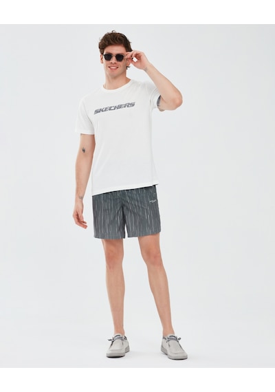 Skechers Swimwear M 7 Inch Swimshort Erkek Siyah Deniz Şortu S241141-001 Siyah