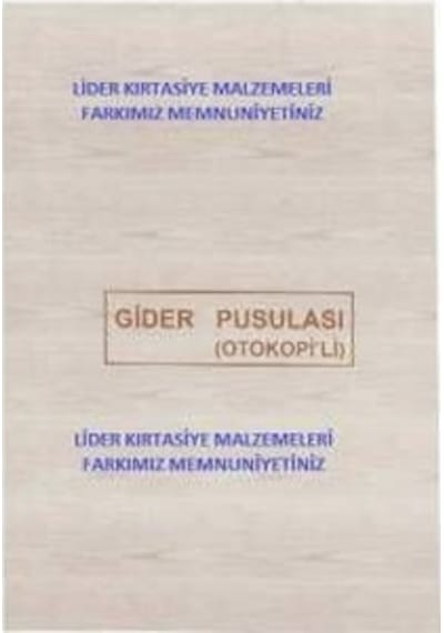 Dilman Gider Pusulası 2 Nüsha Otokopili
