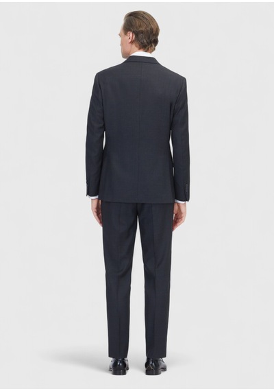 Ramsey Siyah Mikro Zeroweight Slim Fit Yün Karışımlı Takım Elbise