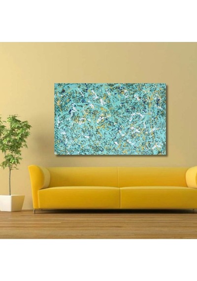 Yatak Odası El Yapımı Yağlı Boya Tablo 166x65cm
