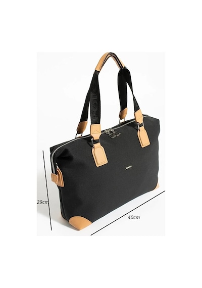 Just Polo Kadın Spor Model Ayarlanabilir Askılı Büyük Boy Şık El & Omuz Çantası Shoulder Bag Siyah - Taba 75293295