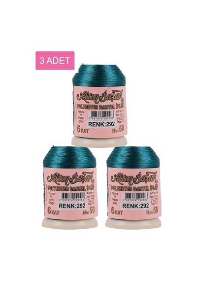 3 Adet Altınbaşak Oya Ve Dantel İpi 20 Gr - Royaleks - No: 292 Çok Renkli