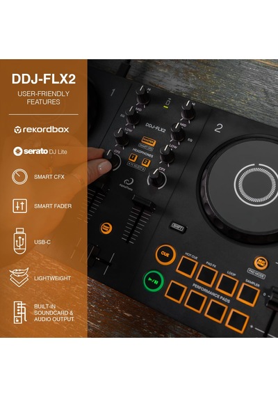 Alphatheta Ddj-flx2 Controladora Dj 2 Kanallı