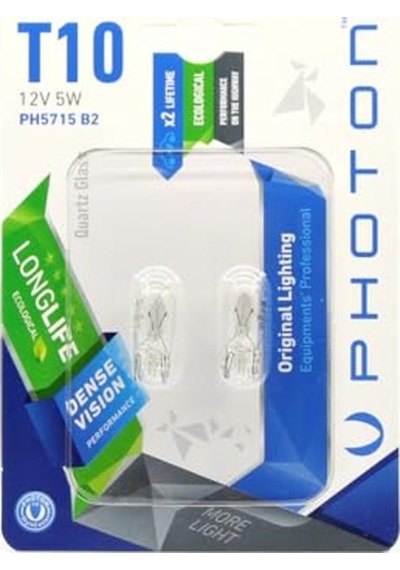 Photon Ampul W5w 12v 2'li Blister Minyatür Pht Ph5715 B2