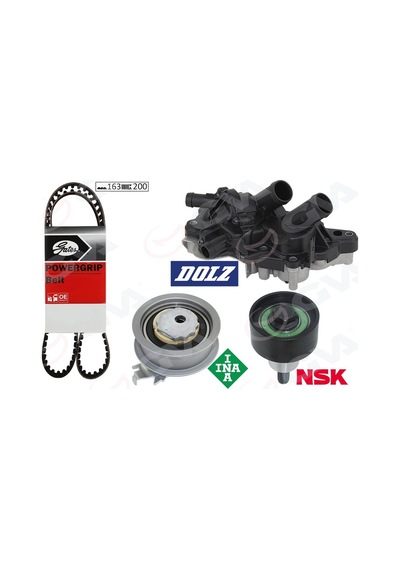 Triger - Eksantrik Kayış + Gergi Seti + Su Pompalı Gva 59wpk7512-2 Golf 7 2012-2020 1.0 Tsı 85kw-115hp 04c109244d-04e109479a-04e198119