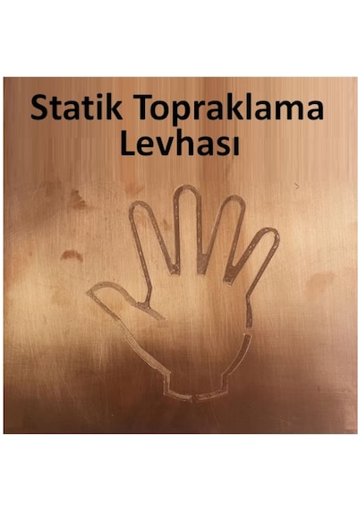 Maasco statik bakir topraklama levhası (1mm kalınlığında) - Saf Bakır