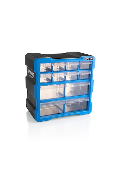 Super Bag Monoblok Çekmece Seti 12'Li Hobby Organizer Seti