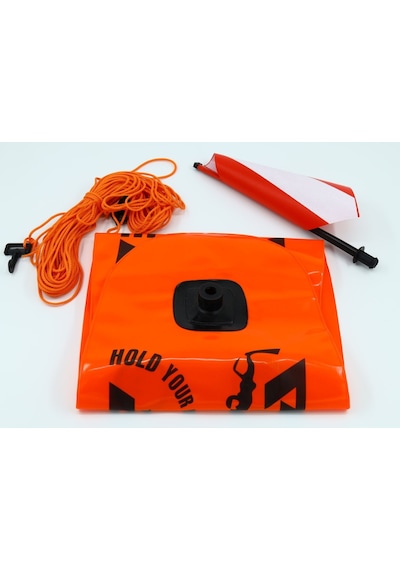 Apnea Torpedo Pvc Dalış Şamandırası Turuncu