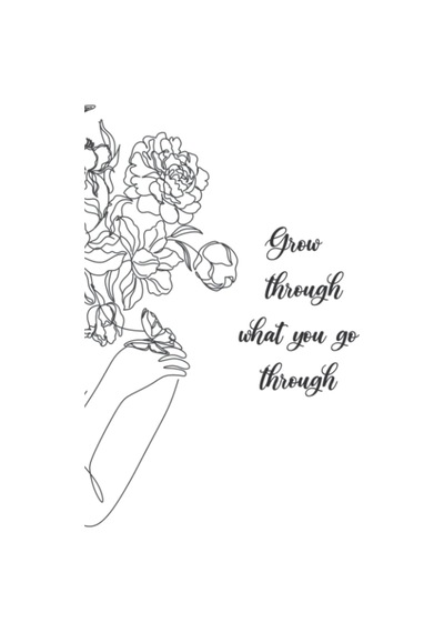 Grow Through What You Go Through: Bullet Journal 100 Pages: Journal For Queen-confıdent-loved-strong Powerful Magıc Woma Çok Renkli