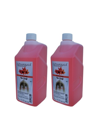 Çanakkale Kolonyaları 60 Derece Nar Çiçeği Kolonyası Bidon 2 x 1 L