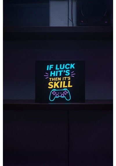 Gaming Tasarımlı Dekoratif Aydınlatma Gece Lambası Çok Renkli