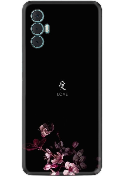 Tecno Spark 8 Pro Kılıf Silikon Desen Love 1629