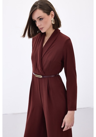 Sateen Kemerli Salaş Tulum - Bordo-136566 Bordo