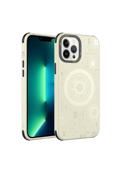 Apple Uyumlu iPhone 12 Pro Max Kılıf Magsafe Desenli Hot Kapak