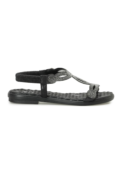 Polaris 327075.z Siyah Kadın Düz Sandalet 000000000102251488