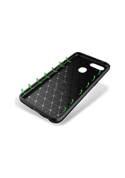 Oppo Rx17 Neo Karbon Desenli Negro Silikon Kılıf