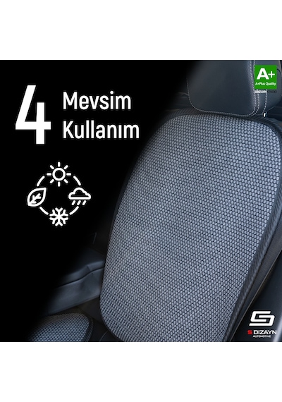 Oto Arka Koltuk Sırt Koruyucu Kılıf Füme Universal 2 Parça A+ Kalite