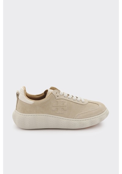Derinet Hakiki Deri Kadın Sneaker Bej Süet Bej Süet