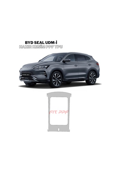 Byd Seal U Dm-i Hazır Kesim, 210 Mikron Premium Tpu Ppf Film Şeffaf Boya Koruma-tavan