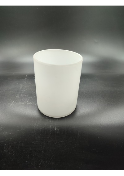 Küçük Silindir Avize Camı.beyaz Renkli E.14 Mum Ampule Göre Çapı:8.00 Cm-h:10.50 Cm Mat Beyaz
